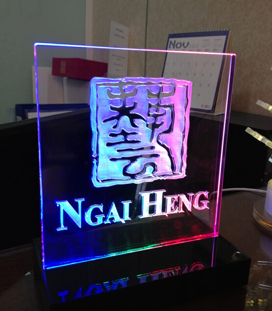 corporate branding, acrylics