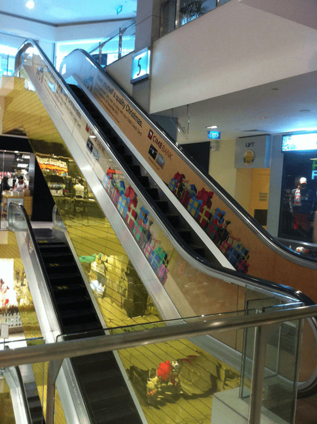 Escalator Sticker, largeformat printing