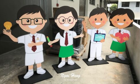 life-size standee