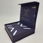 packaging, packaging holder, welcome-pack, corporate branding